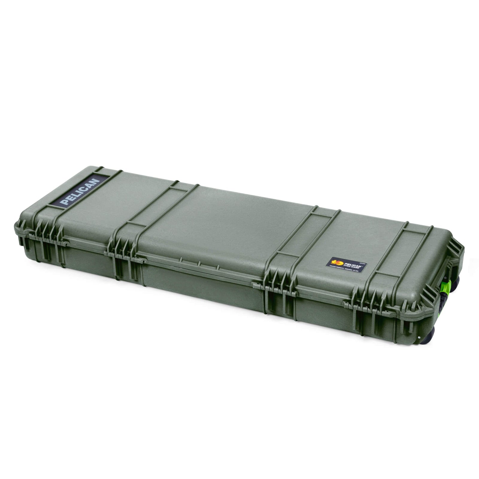 Pelican 1720 Protector Long Case, OD Green with Lime Green Handles & Latches (Gen2) ColorCase 