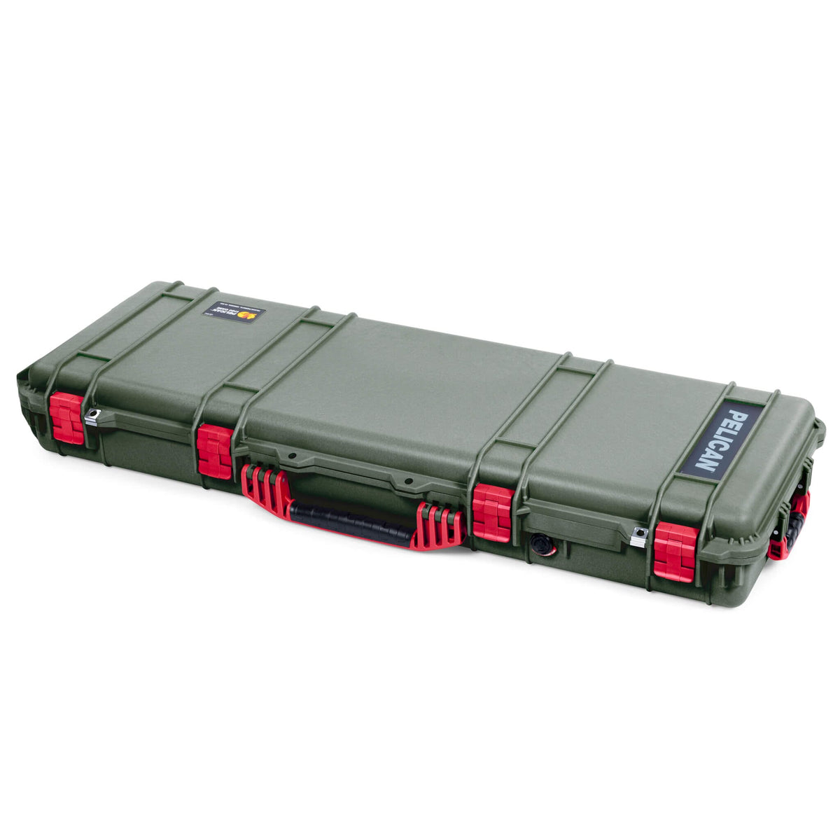 Pelican 1720 Protector Long Case, OD Green with Red Handles &amp; Latches (Gen2) ColorCase 