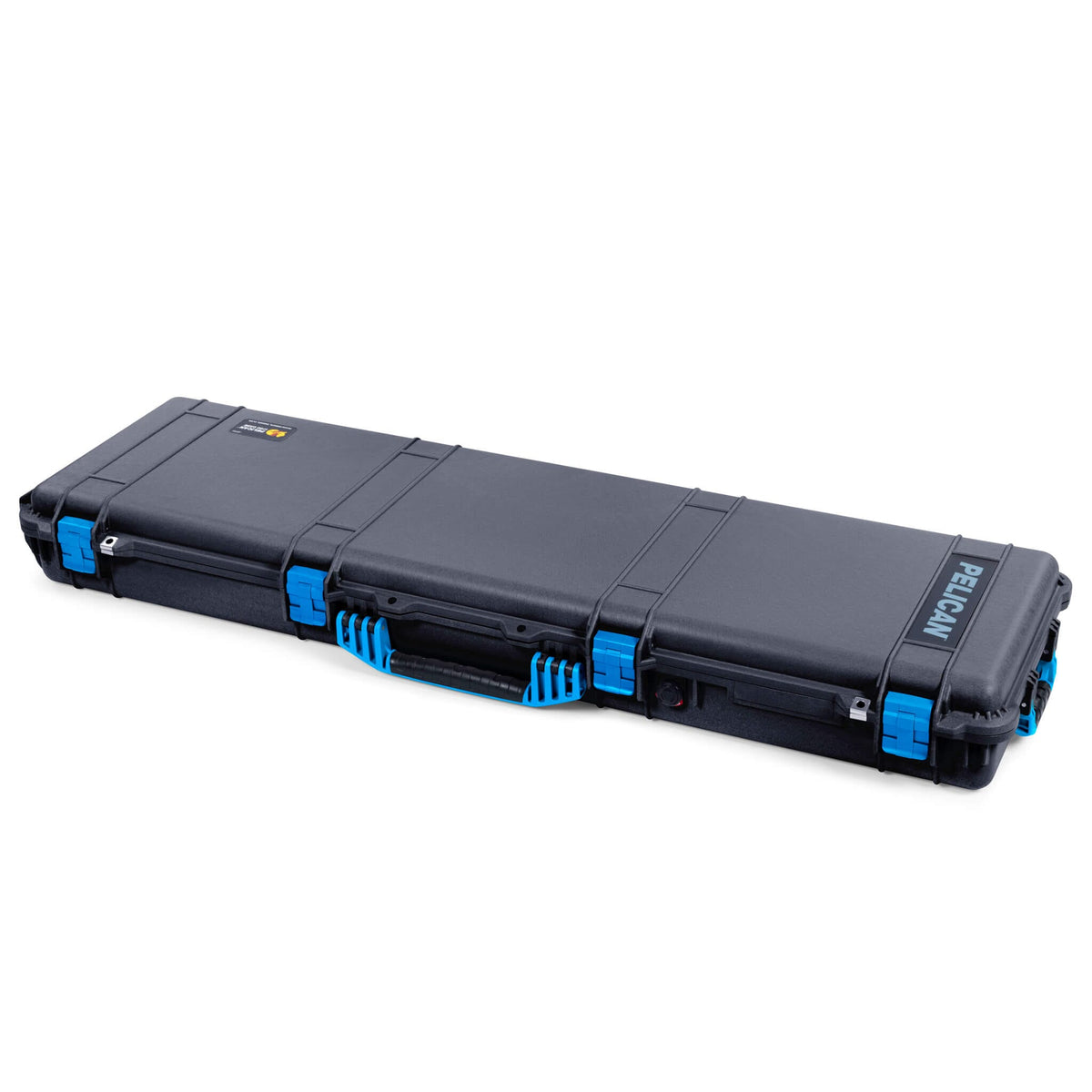 Pelican 1750 Protector Long Case, Black with Blue Handles &amp; Latches (Gen2) ColorCase 