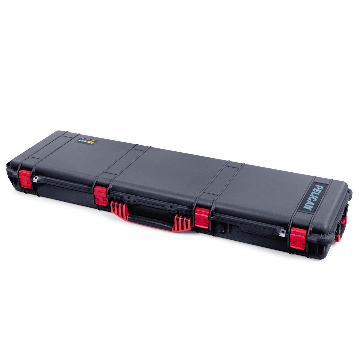 Pelican 1750 Protector Long Case, Black with Red Handles &amp; Latches (Gen2) ColorCase 