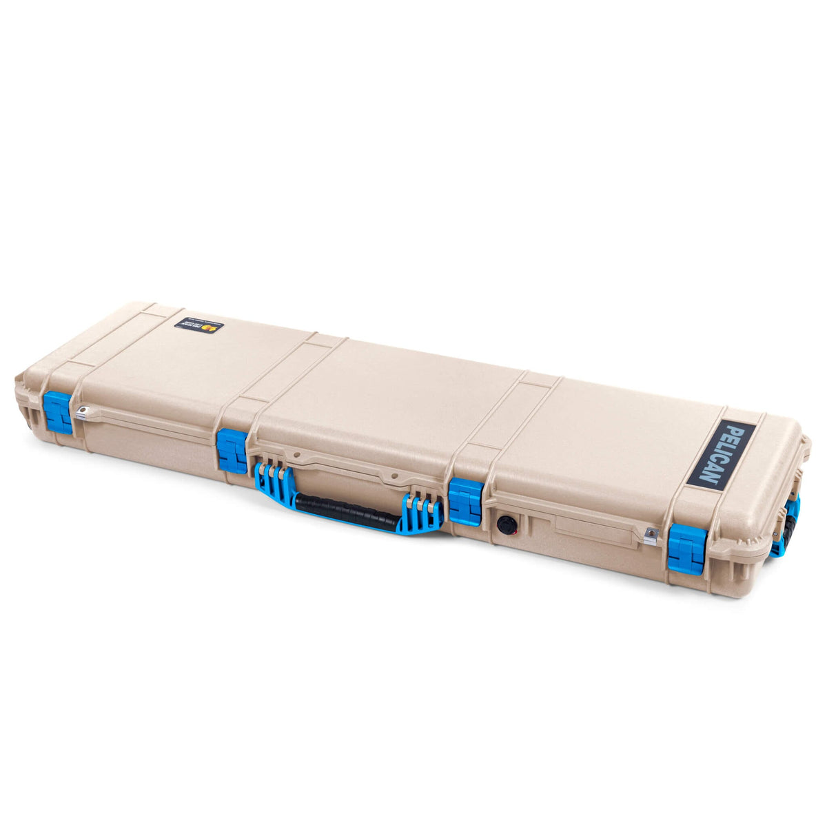 Pelican 1750 Protector Long Case, Desert Tan with Blue Handles &amp; Latches (Gen2) ColorCase 