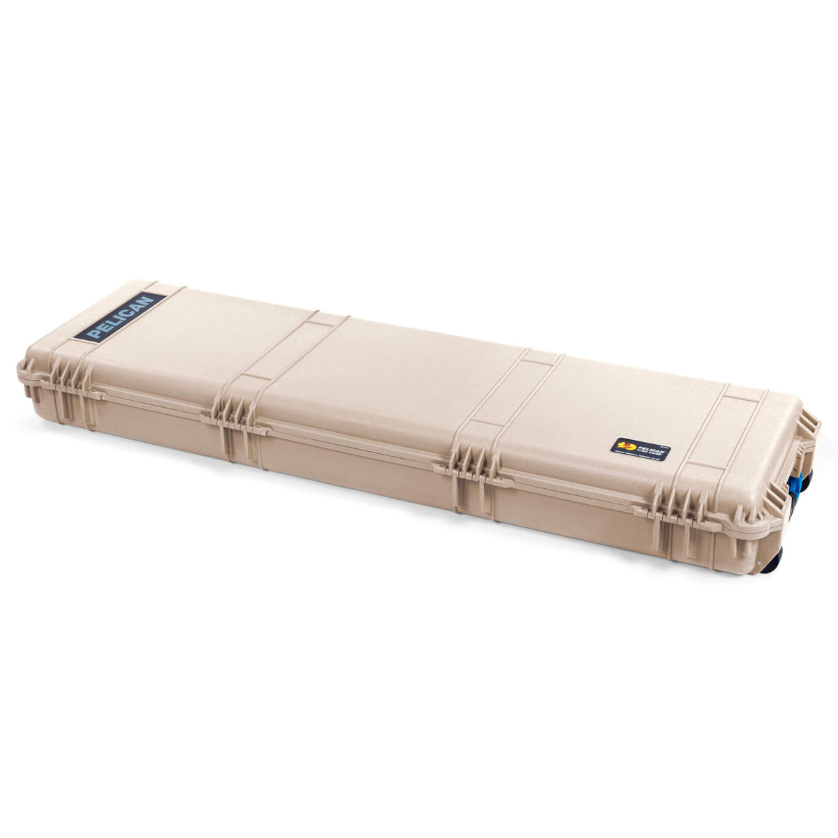 Pelican 1750 Protector Long Case, Desert Tan with Blue Handles &amp; Latches (Gen2) ColorCase 