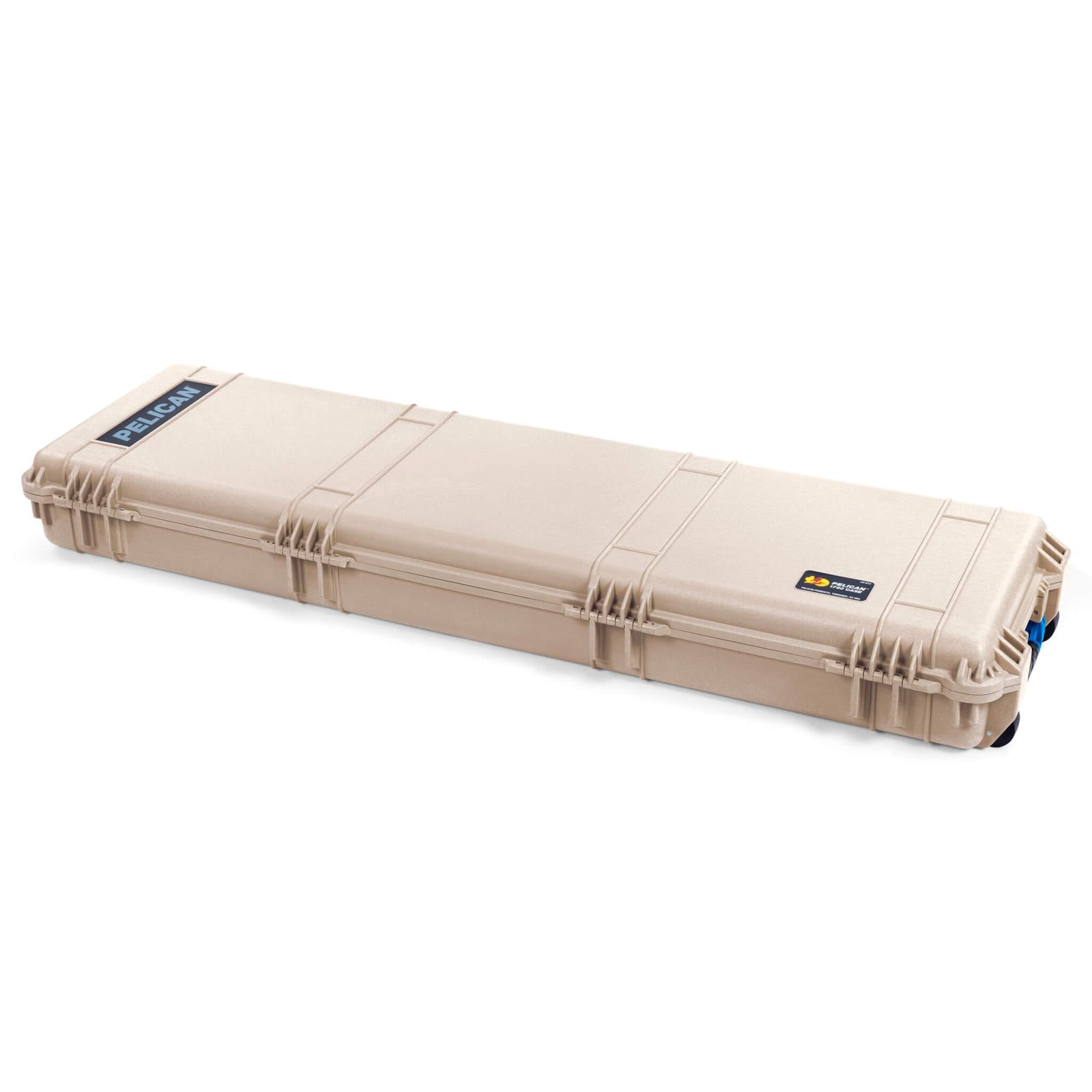 Pelican 1750 Protector Long Case, Desert Tan with Blue Handles & Latches (Gen2) ColorCase 