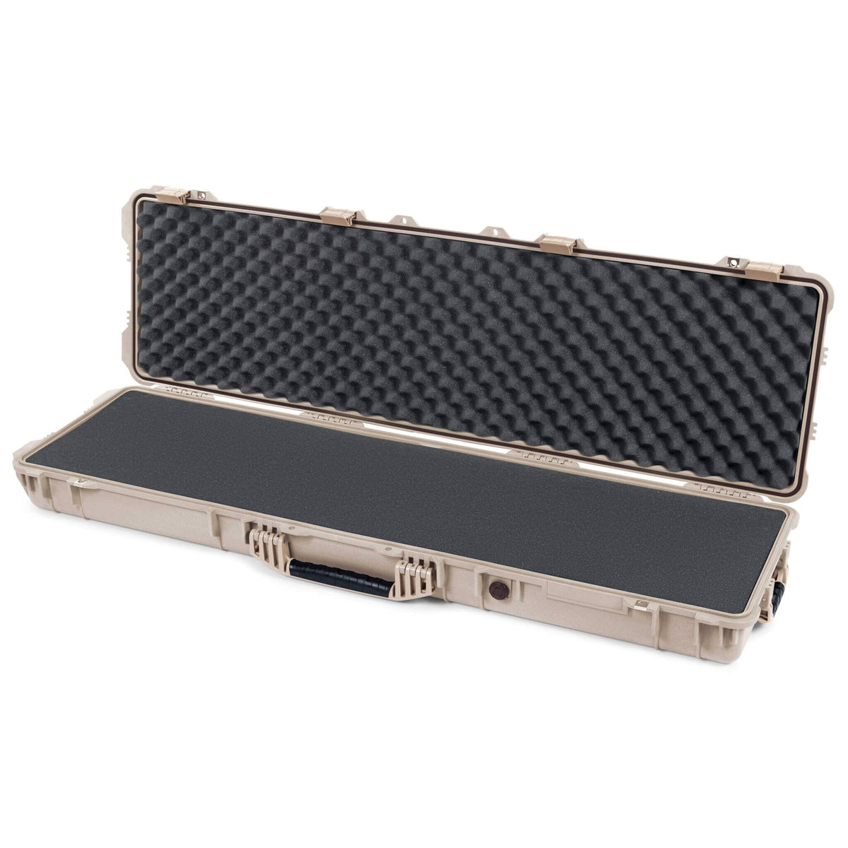 Pelican 1750 Protector Long Case, Desert Tan (Gen2) Pick &amp; Pluck Foam with Convoluted Lid Foam ColorCase 017500-0001-310-310