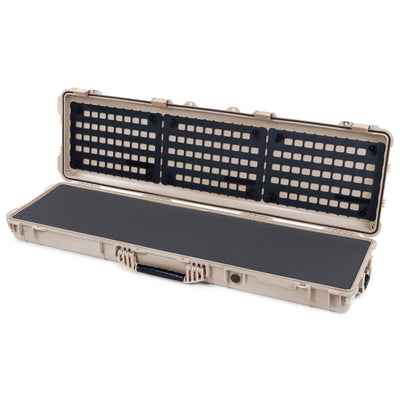 Pelican 1750 Protector Long Case, Desert Tan (Gen2) Solid Foam with EZ-Click™ MOLLE Panels ColorCase 017500-0402-310-310