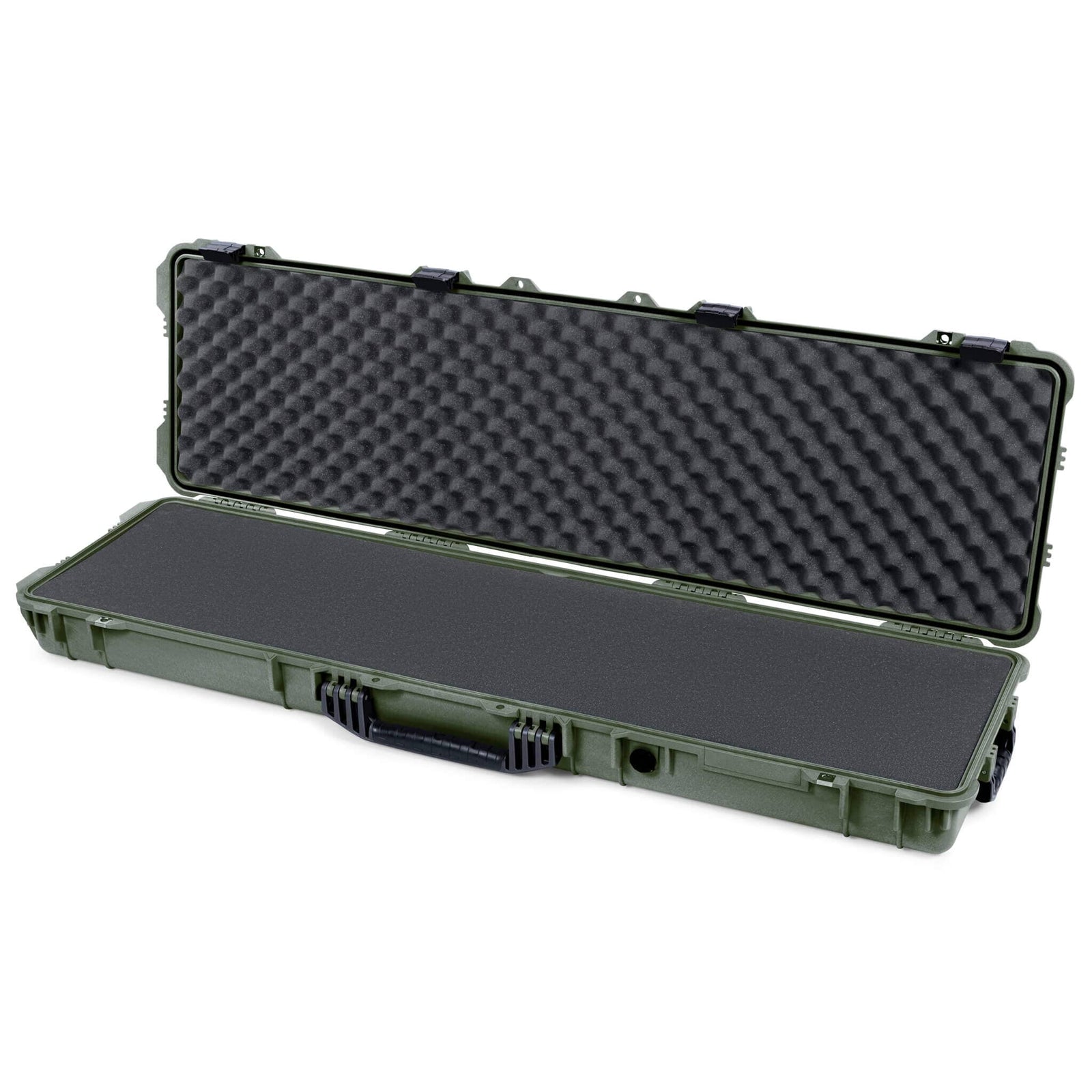 Pelican 1750 Protector Long Case, OD Green with Black Handles & Latches (Gen2) Pick & Pluck Foam with Convoluted Lid Foam ColorCase 017500-0001-130-110