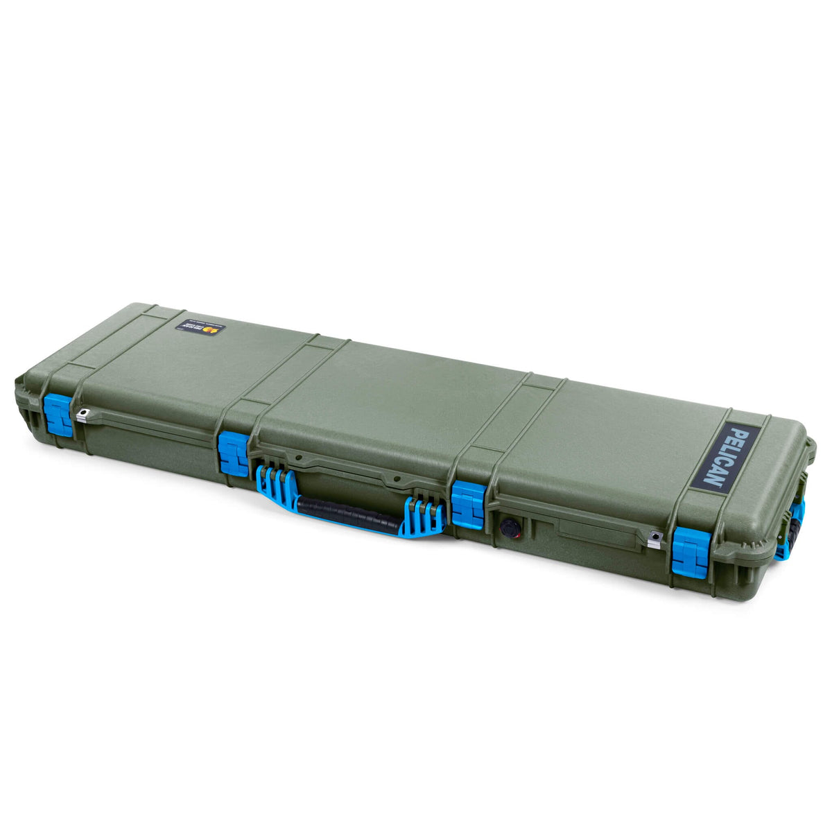 Pelican 1750 Protector Long Case, OD Green with Blue Handles &amp; Latches (Gen2) ColorCase 