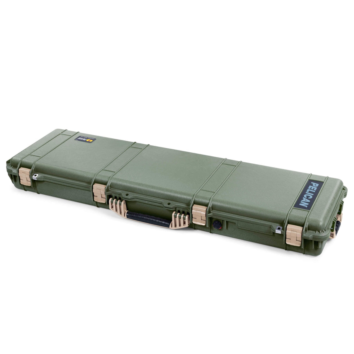 Pelican 1750 Protector Long Case, OD Green with Desert Tan Handles &amp; Latches (Gen2) ColorCase 