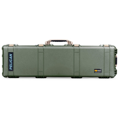 Pelican 1750 Protector Long Case, OD Green with Desert Tan Handles & Latches (Gen2) ColorCase