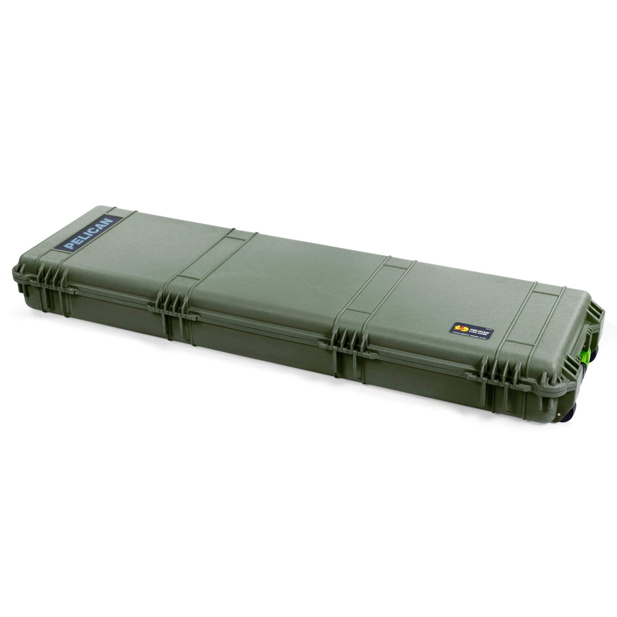 Pelican 1750 Protector Long Case, OD Green with Lime Green Handles &amp; Latches (Gen2) ColorCase 