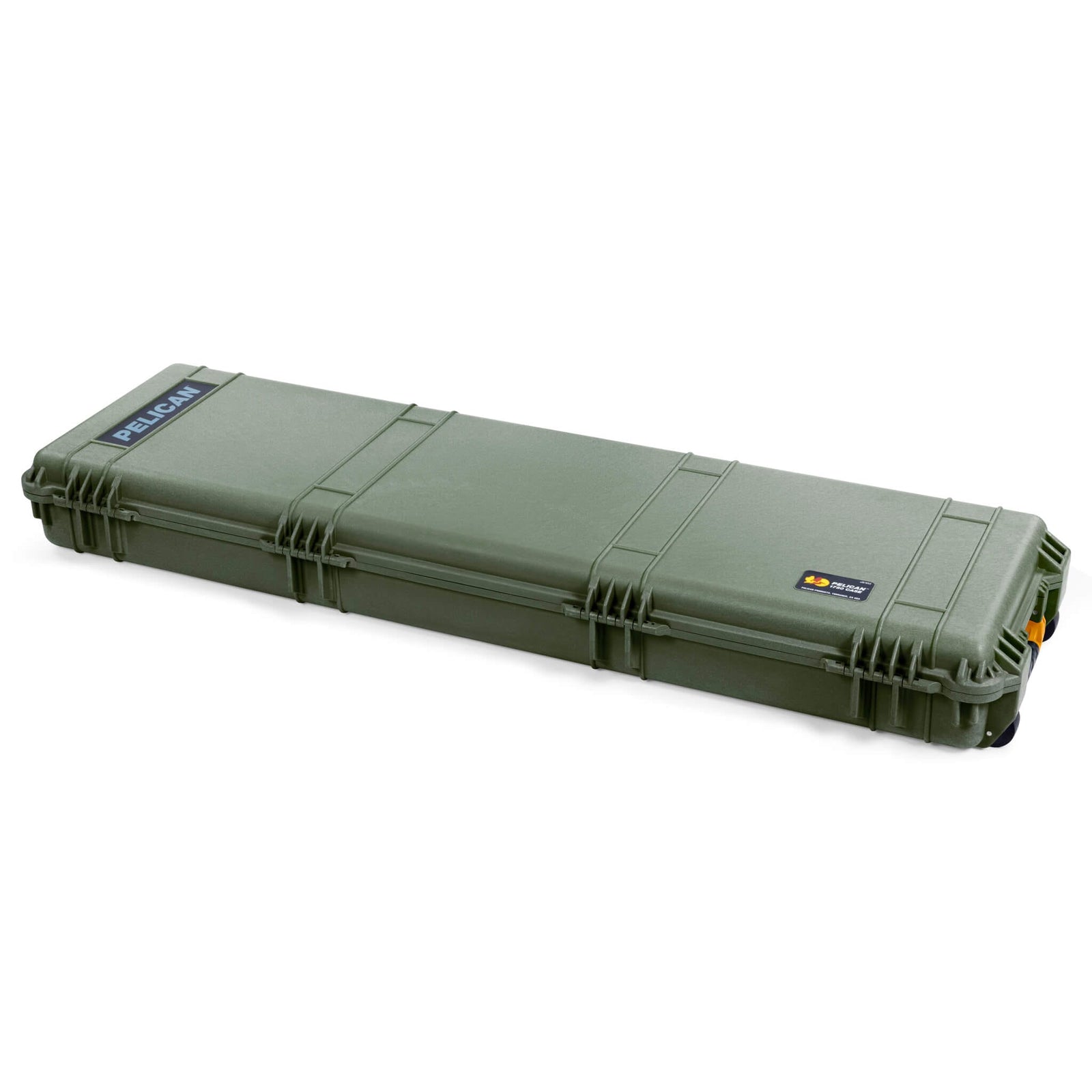 Pelican 1750 Protector Long Case, OD Green with Yellow Handles & Latches (Gen2) ColorCase 