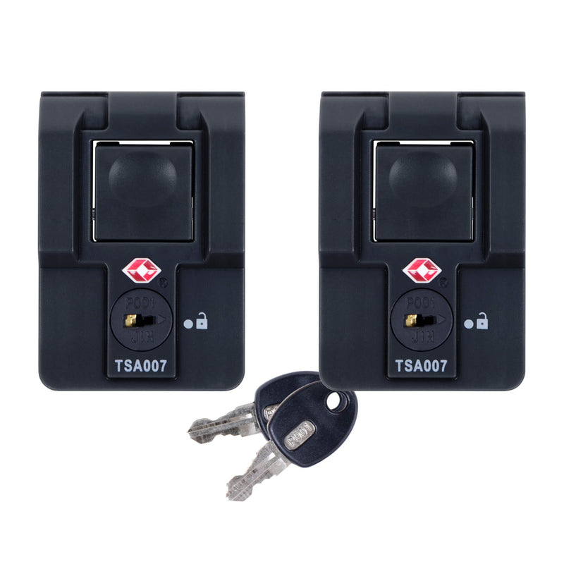Pelican Air TSA Locking Latches, Large, Black, Push-Button (Set of 2 with Keys) ColorCase 