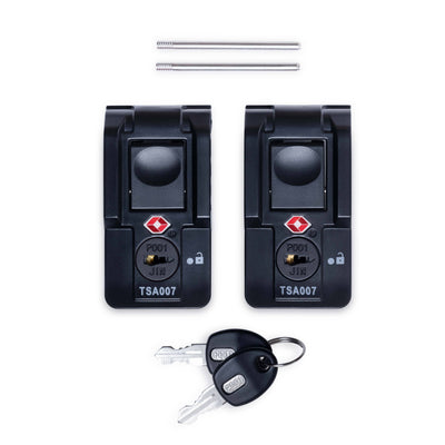 Pelican Air TSA Locking Latches, Black, Push-Button (Set of 2 with Keys) ColorCase