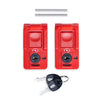 Pelican Air TSA Locking Latches, Red, Push-Button (Set of 2 with Keys) ColorCase