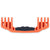 Pelican Rubber Overmolded Replacement Handle, Large, Orange (4-Prong) ColorCase 