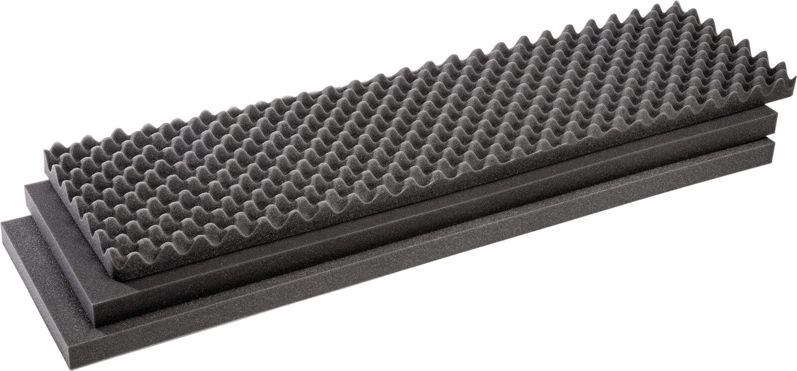 Pelican 1750 foam set - 3 Piece replacement foam set. 2 solid & 1 convoluted lid foam. ColorCase 