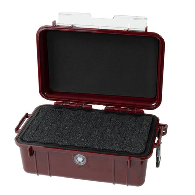 Pelican 1050 Case, Oxblood Pick & Pluck Foam with Convolute Lid Foam ColorCase 010500-0001-510-510