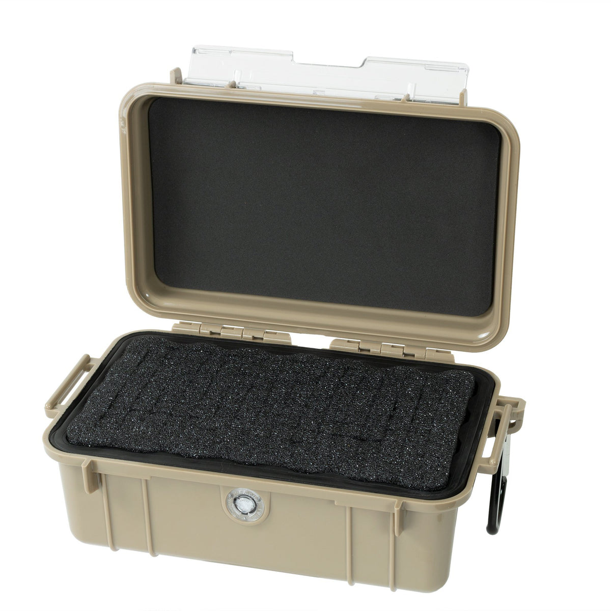 Pelican 1050 Case, Desert Tan Pick &amp; Pluck Foam with Convolute Lid Foam ColorCase 010500-0001-310-310