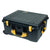 Pelican 1610 Case, Black with Yellow Handles and Latches ColorCase 