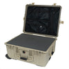 Pelican 1610 Case, Desert Tan Pick & Pluck Foam with Mesh Lid Organizer ColorCase 016100-0101-310-310