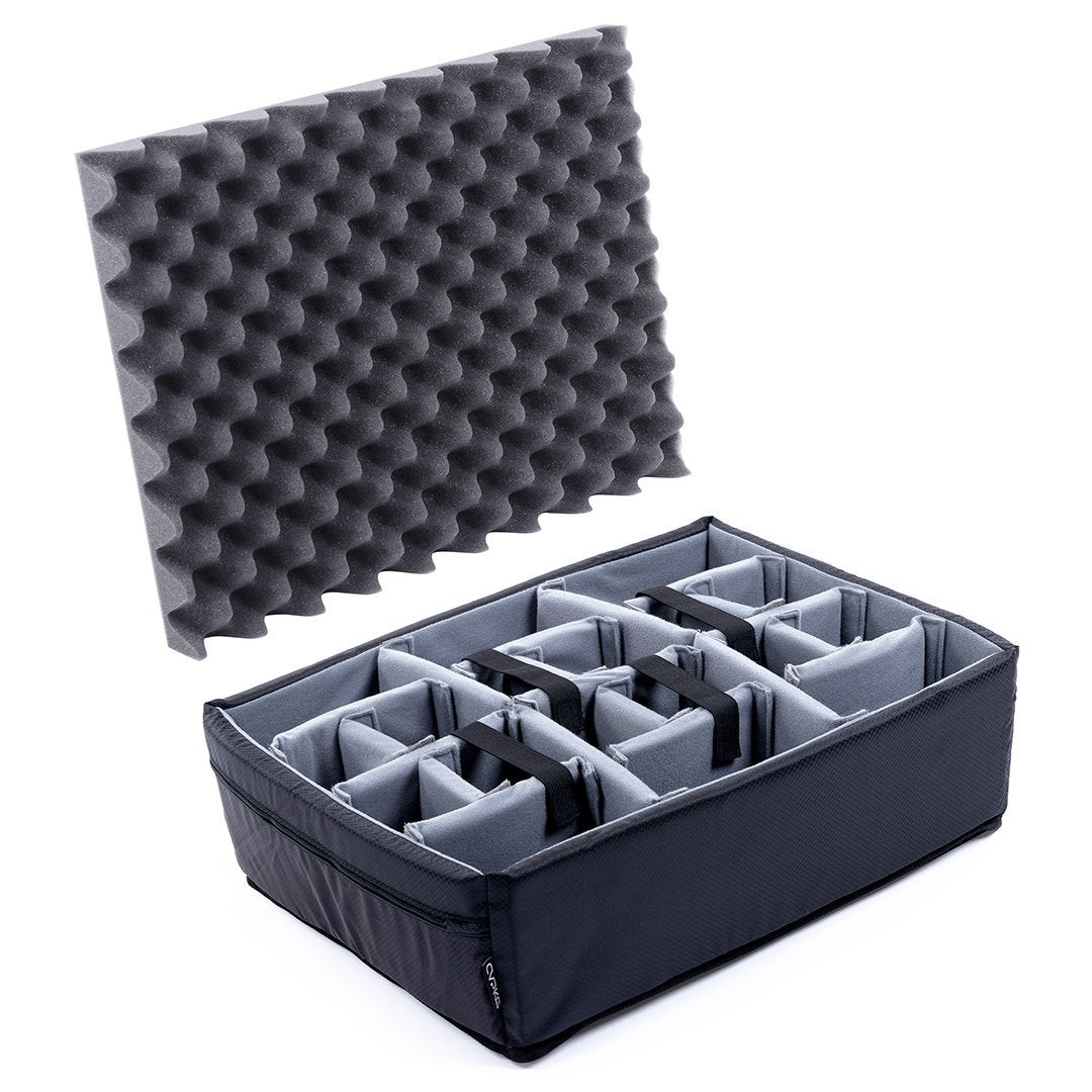 Pelican 1550 Microfiber Padded Dividers by CVPKG, Gray ColorCase 