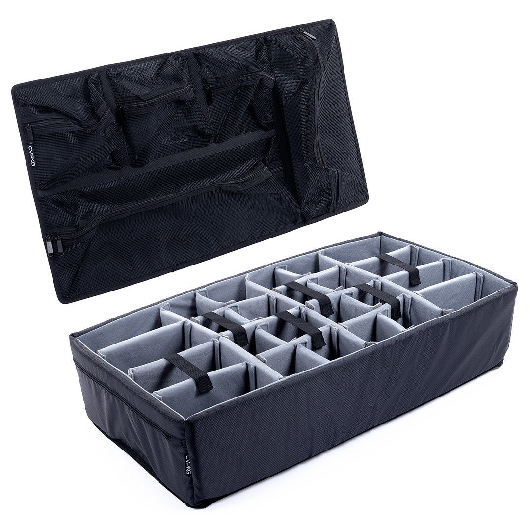 Pelican 1615 Air Microfiber Padded Dividers by CVPKG, Gray CVPKG Mesh Lid Organizer ColorCase 1615D-0170