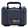 Pelican 1120 Case, Black with Blue Latches ColorCase