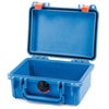 Pelican 1120 Case, Blue with Orange Latches None (Case Only) ColorCase 011200-0000-120-150