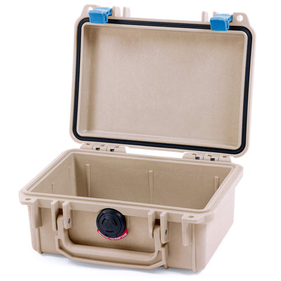 Pelican 1120 Case, Desert Tan with Blue Latches None (Case Only) ColorCase 011200-0000-310-120