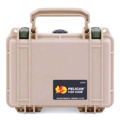 Pelican 1120 Case, Desert Tan with OD Green Latches ColorCase