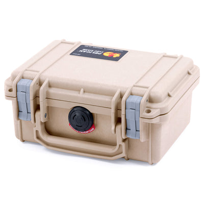 Pelican 1120 Case, Desert Tan with Silver Latches ColorCase