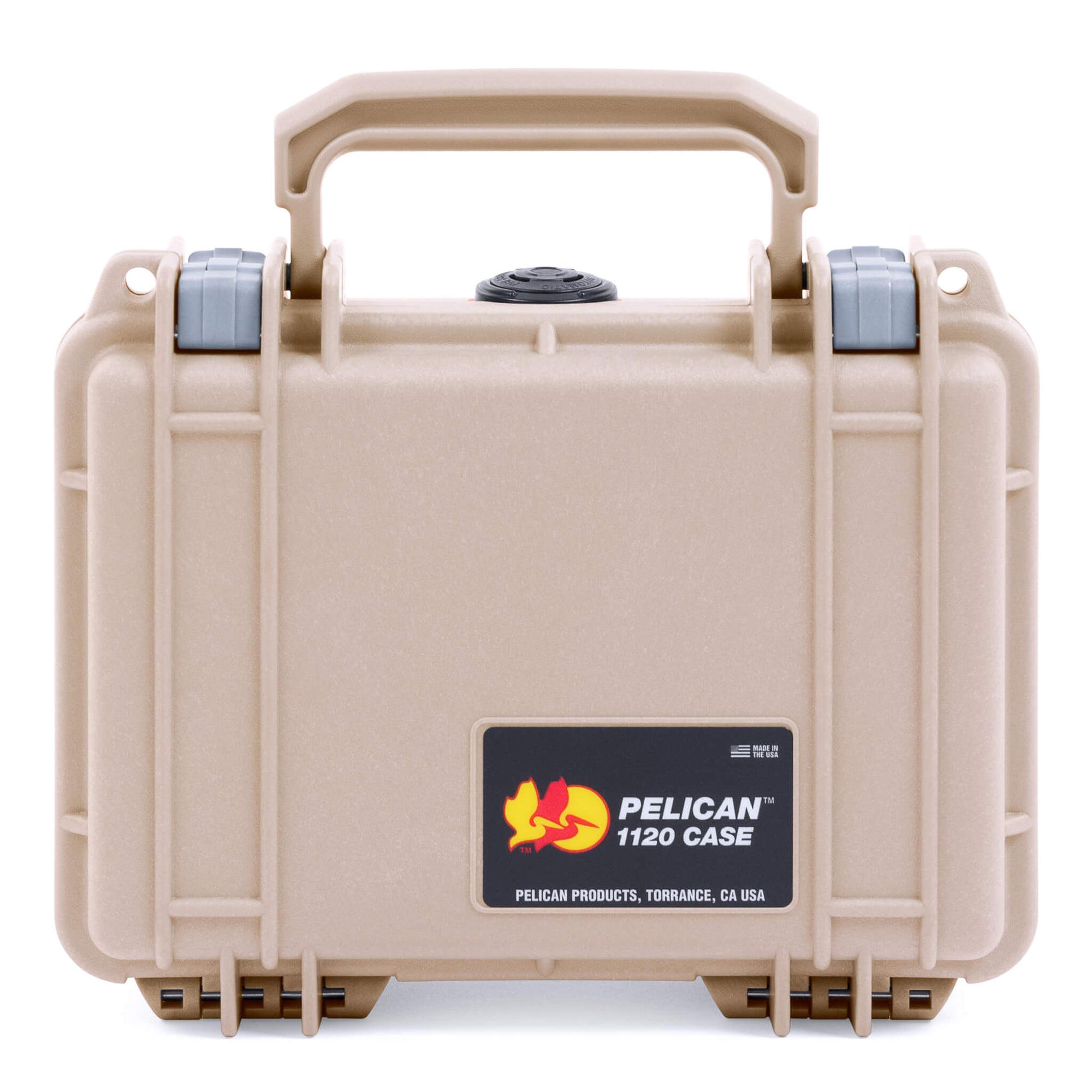 Pelican 1120 Case, Desert Tan with Silver Latches ColorCase 