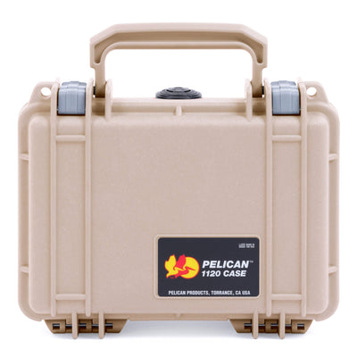 Pelican 1120 Case, Desert Tan with Silver Latches ColorCase