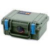 Pelican 1120 Case, OD Green with Blue Latches ColorCase