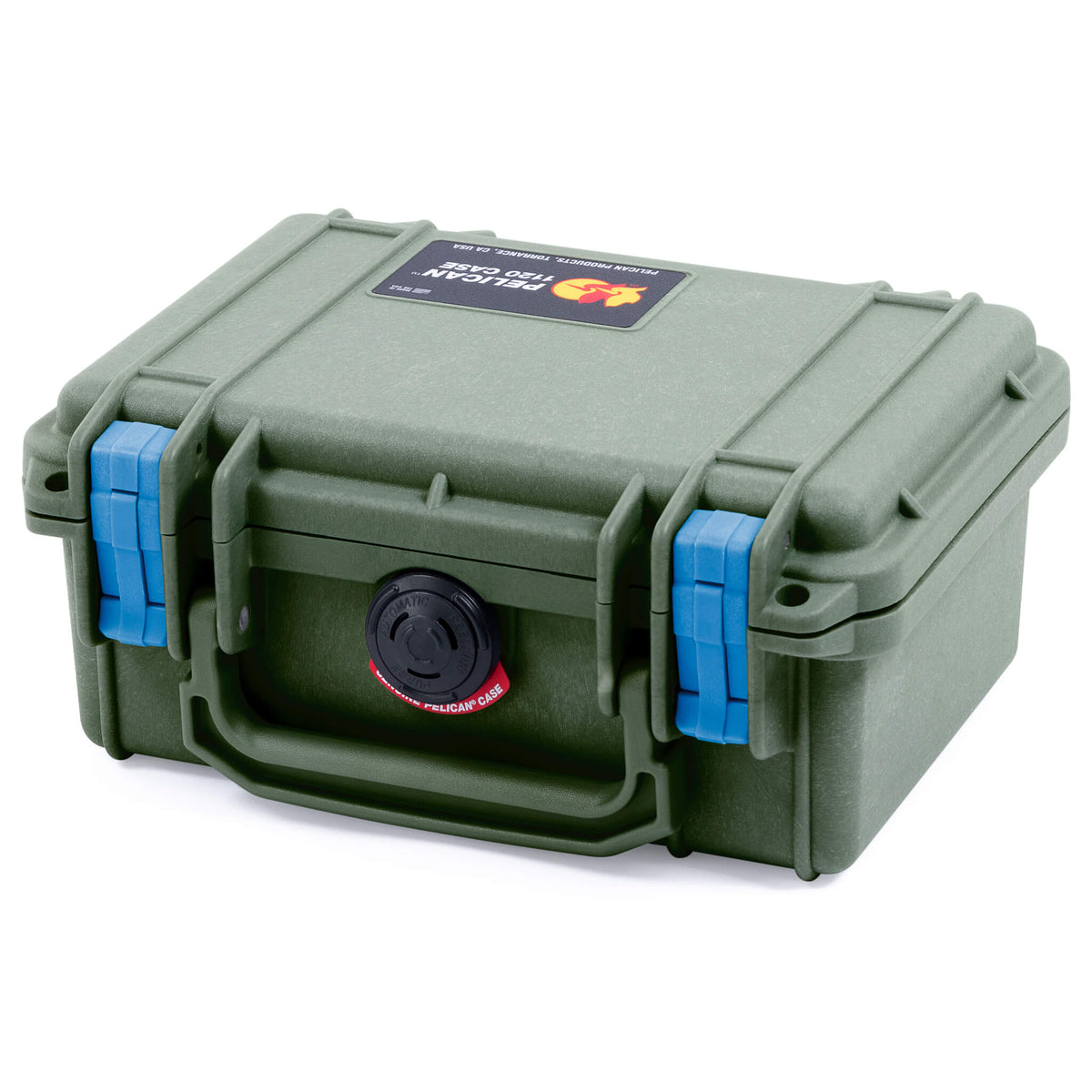Pelican 1120 Case, OD Green with Blue Latches ColorCase 