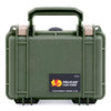 Pelican 1120 Case, OD Green with Desert Tan Latches ColorCase