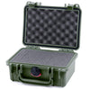 Pelican 1120 Case, OD Green Pick & Pluck Foam with Convolute Lid Foam ColorCase 011200-0001-130-130