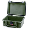 Pelican 1120 Case, OD Green with Silver Latches None (Case Only) ColorCase 011200-0000-130-180