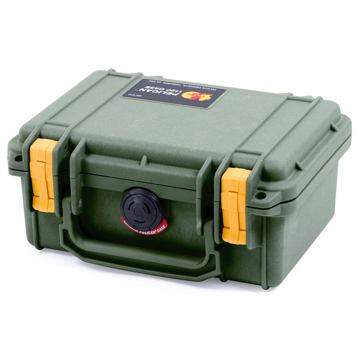 Pelican 1120 Case, OD Green with Yellow Latches ColorCase 