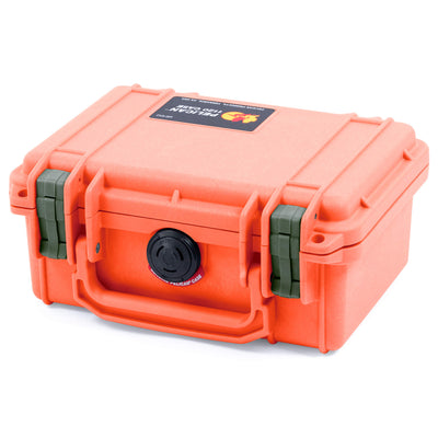 Pelican 1120 Case, Orange with OD Green Latches ColorCase