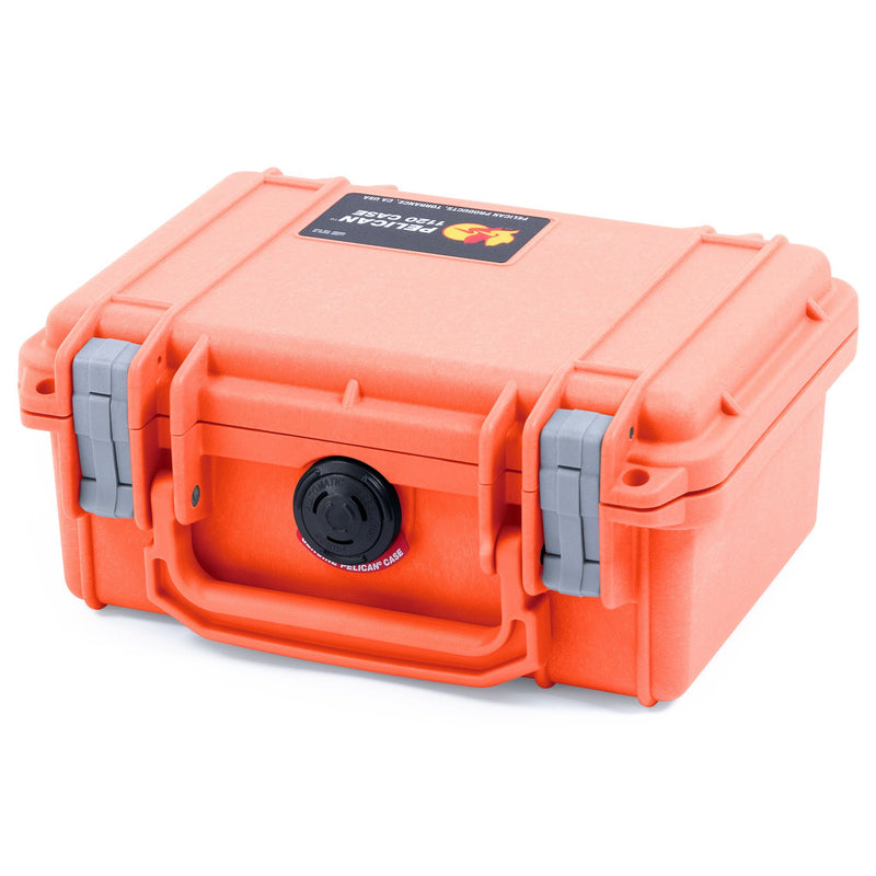 Pelican 1120 Case, Orange with Silver Latches ColorCase 