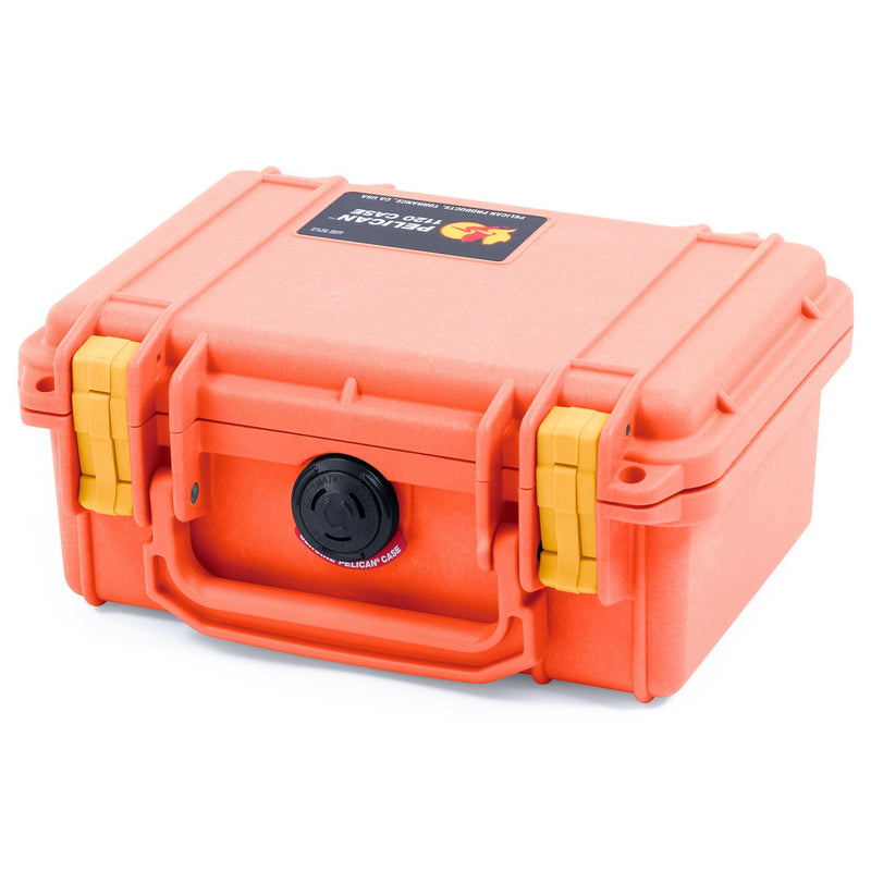 Pelican 1120 Case, Orange with Yellow Latches ColorCase 