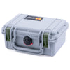 Pelican 1120 Case, Silver with OD Green Latches ColorCase