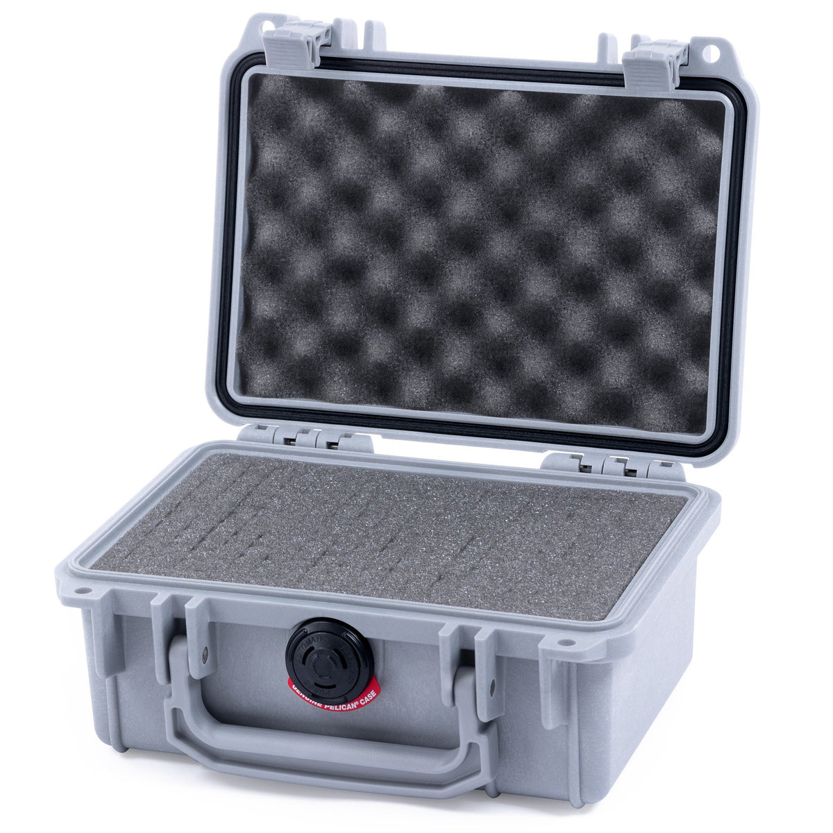 Pelican 1120 Case, Silver Pick &amp; Pluck Foam with Convolute Lid Foam ColorCase 011200-0001-180-180