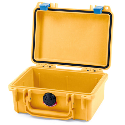 Pelican 1120 Case, Yellow with Blue Latches None (Case Only) ColorCase