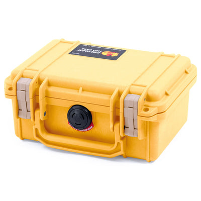 Pelican 1120 Case, Yellow with Desert Tan Latches ColorCase