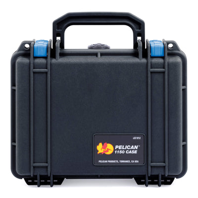 Pelican 1150 Case, Black with Blue Latches ColorCase