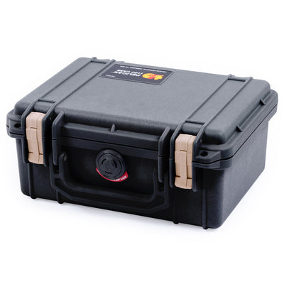 Pelican 1150 Case, Black with Desert Tan Latches ColorCase