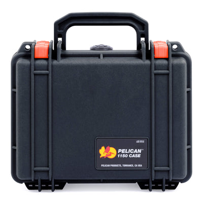 Pelican 1150 Case, Black with Orange Latches ColorCase