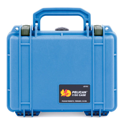 Pelican 1150 Case, Blue with OD Green Latches ColorCase